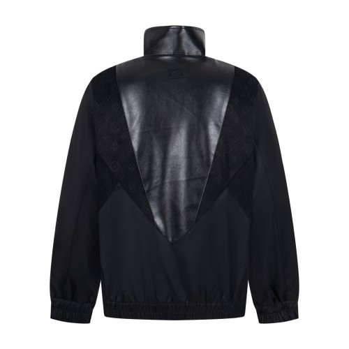 Louis Vuitton Men Womens Jackets Coat Luxury Brand Mens Jackets Leather Mix Track Top Top Quality Whatsapp【+1-3239614486】