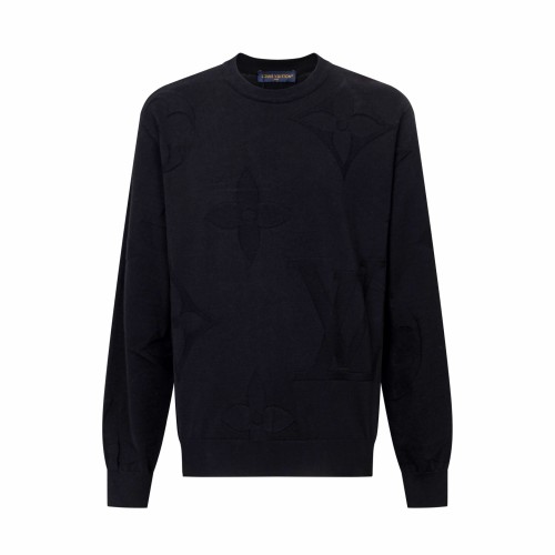Louis Vuitton Mens Womens Sweaters Knitwear Monogram Long-Sleeved Cotton Crewneck 1AIWE9 Luxury Brand  Whatsapp【+1-3239614486】
