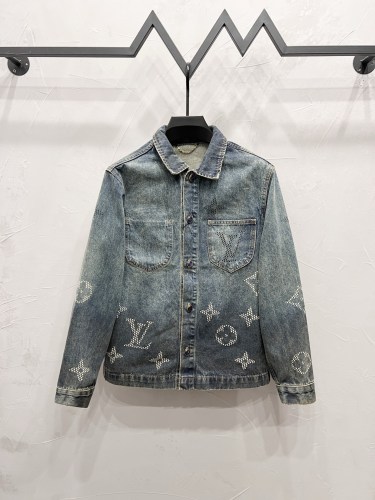 Louis Vuitton Men Womens Jackets Coat Luxury Brand Mens Denim Jacket Top Quality Whatsapp【+1-3239614486】