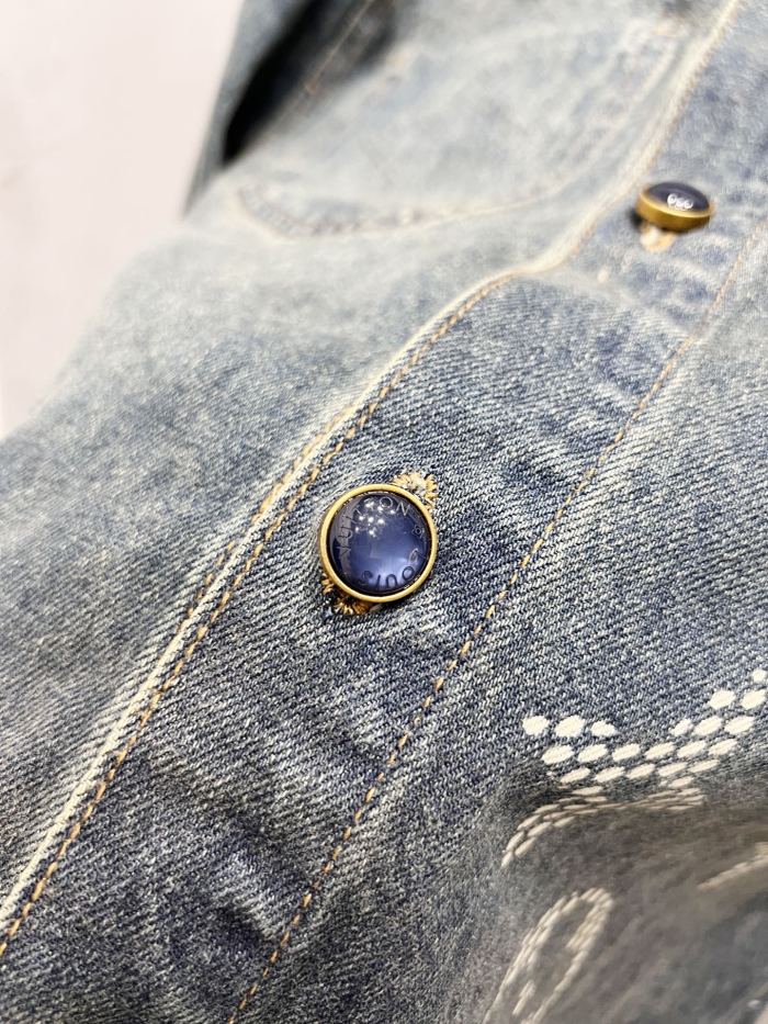 Louis Vuitton Men Womens Jackets Coat Luxury Brand Mens Denim Jacket Top Quality Whatsapp【+1-3239614486】