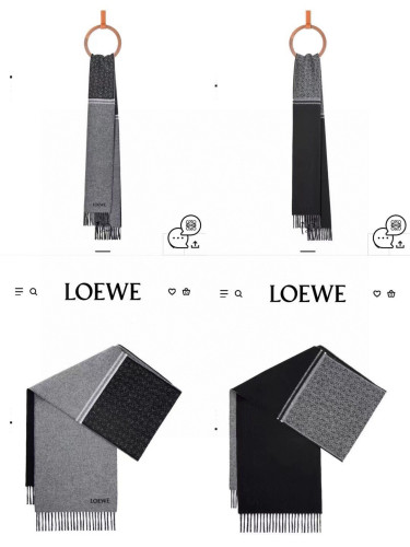 Loewe Scarves Men Womens Fashion Scarf in wool and cashmere with Original Box Whatsapp【+1-3239614486】