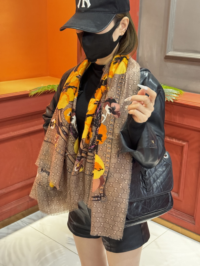 Gucci Scarves Womens Fashion Scarf with Original Box Whatsapp【+1-3239614486】