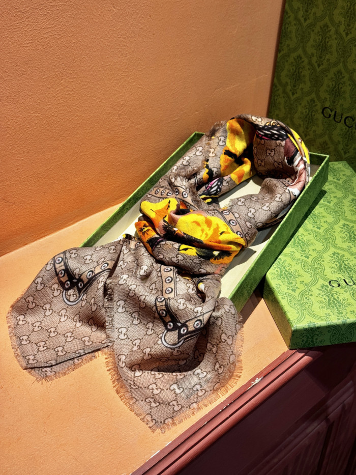 Gucci Scarves Womens Fashion Scarf with Original Box Whatsapp【+1-3239614486】