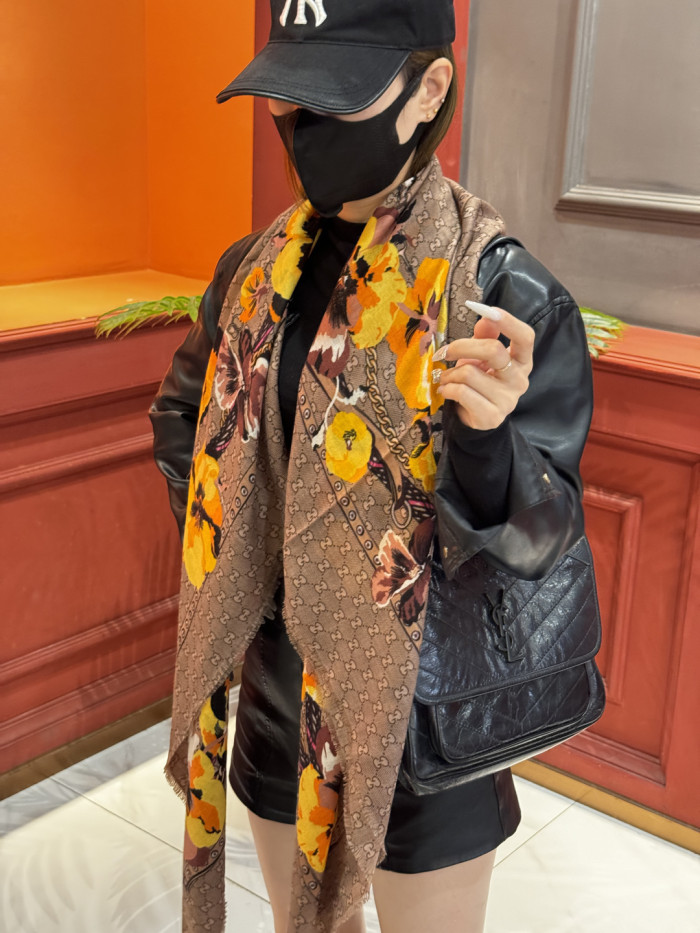 Gucci Scarves Womens Fashion Scarf with Original Box Whatsapp【+1-3239614486】