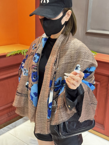 Gucci Scarves Womens Fashion Scarf with Original Box Whatsapp【+1-3239614486】