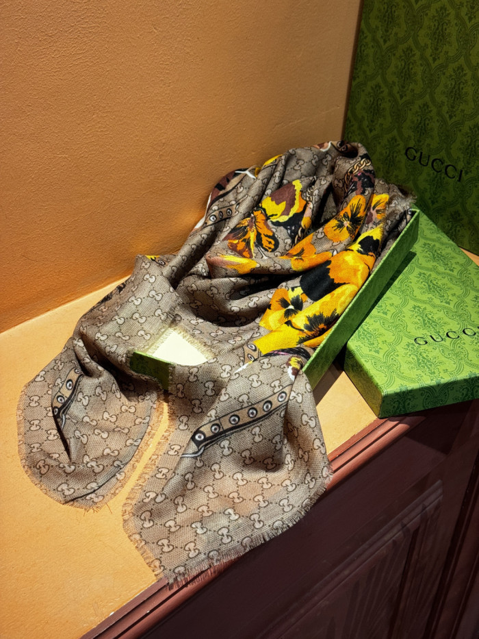 Gucci Scarves Womens Fashion Scarf with Original Box Whatsapp【+1-3239614486】