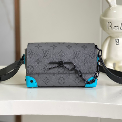 Louis Vuitton Womens Mens Bags Shoulder Bag Luxury Brand M11496 Steamer Wearable Wallet Monogram Eclipse with Original Box whatsapp【+1-3239614486】