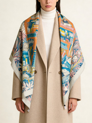 Hermes Scarves Womens Fashion Scarf Shawl with Original Box Whatsapp【+1-3239614486】