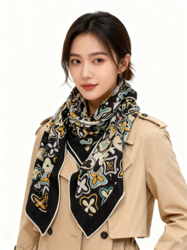 Louis Vuitton Scarves Womens Fashion Scarf JARDIN DES PLANTES with Original Box Whatsapp【+1-3239614486】