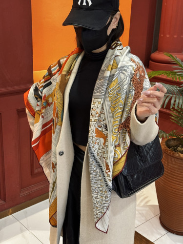 Hermes Scarves Womens Fashion Scarf Shawl with Original Box Whatsapp【+1-3239614486】