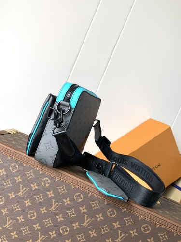 Louis Vuitton Mens Shoulder Bags Luxury Brand Fashion Type M11648  Trio Messenger Monogram Eclipse with Original Box Whatsapp 【+1-3239614486】
