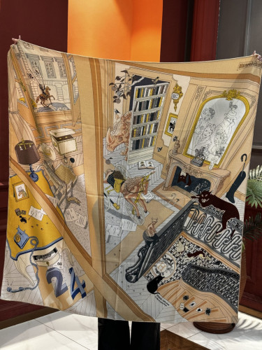 Hermes Scarves Womens Fashion Scarf Shawl with Original Box Whatsapp【+1-3239614486】