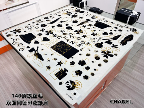 Chanel Scarves Womens Fashion Scarf with Original Box Whatsapp【+1-3239614486】