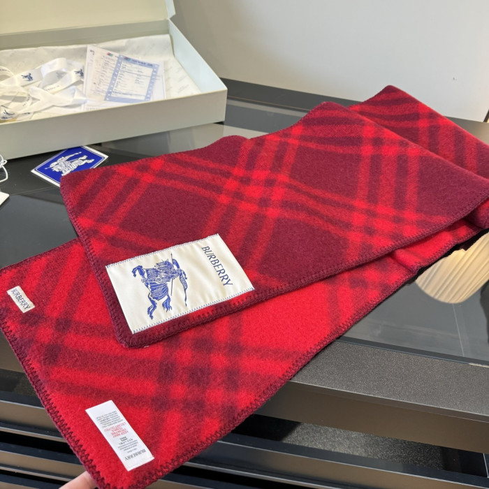 Burberry Scarves Men Womens Fashion Scarf Narrow Check Wool Scarf with Original Box Whatsapp【+1-3239614486】