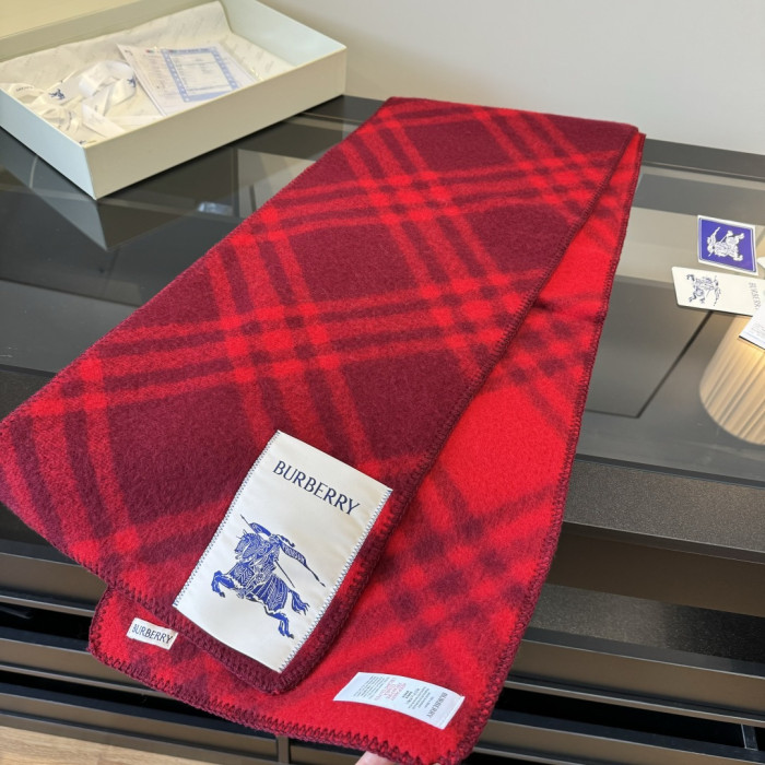 Burberry Scarves Men Womens Fashion Scarf Narrow Check Wool Scarf with Original Box Whatsapp【+1-3239614486】