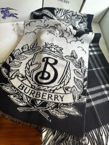 Burberry Scarves Men Womens Fashion Scarf Wide Reversible Stormy Knight Scarf 81093721 with Original Box Whatsapp【+1-3239614486】