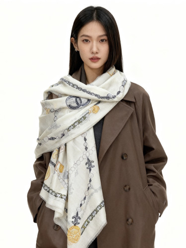 Chanel Scarves Womens Fashion Scarf with Original Box Whatsapp【+1-3239614486】