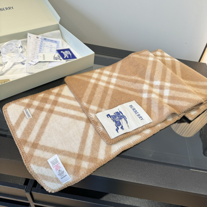 Burberry Scarves Men Womens Fashion Scarf Narrow Check Wool Scarf with Original Box Whatsapp【+1-3239614486】