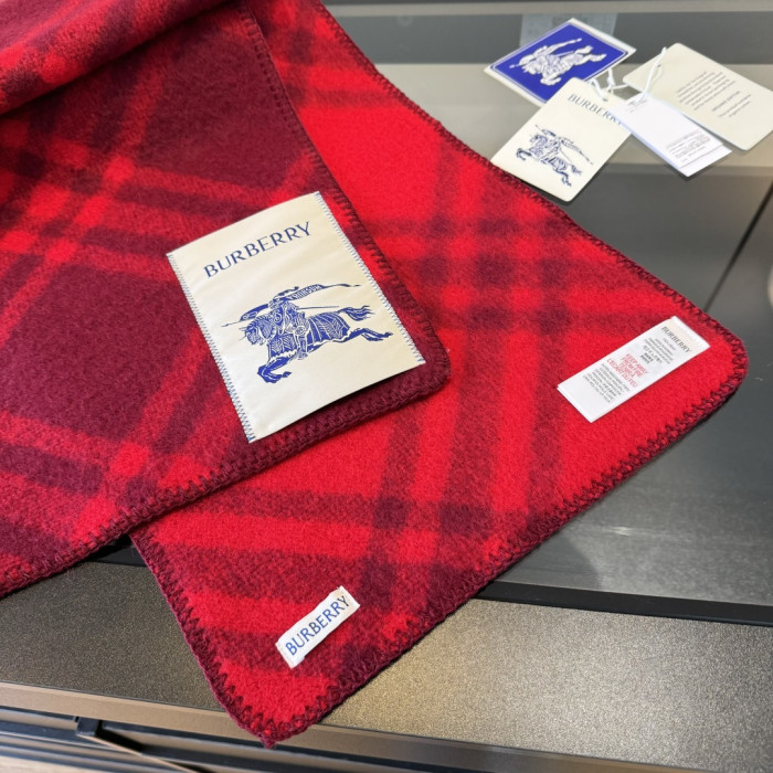 Burberry Scarves Men Womens Fashion Scarf Narrow Check Wool Scarf with Original Box Whatsapp【+1-3239614486】