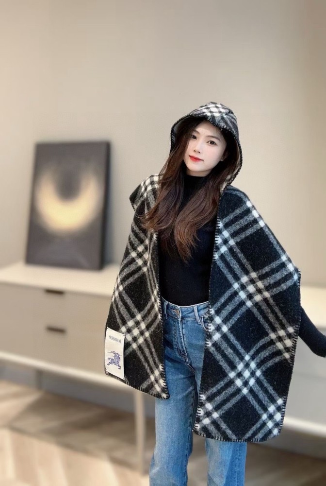 Burberry Scarves Men Womens Fashion Hooded Scarf with Original Box Whatsapp【+1-3239614486】