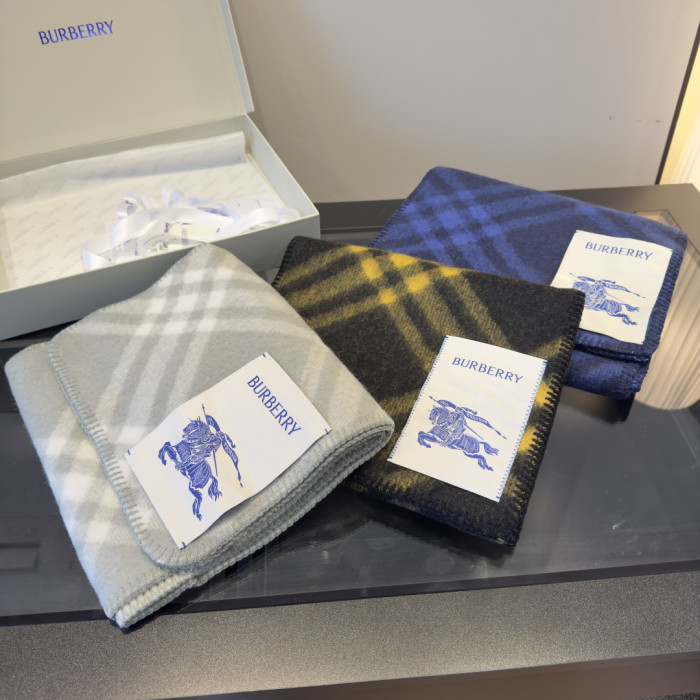 Burberry Scarves Men Womens Fashion Scarf Narrow Check Wool Scarf with Original Box Whatsapp【+1-3239614486】