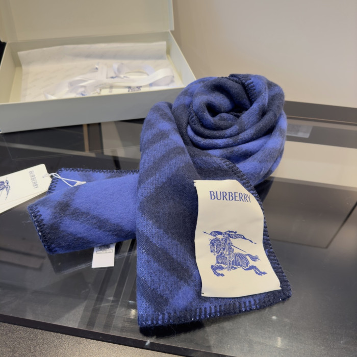 Burberry Scarves Men Womens Fashion Scarf Narrow Check Wool Scarf with Original Box Whatsapp【+1-3239614486】