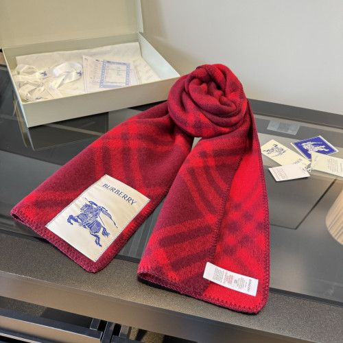 Burberry Scarves Men Womens Fashion Scarf Narrow Check Wool Scarf with Original Box Whatsapp【+1-3239614486】