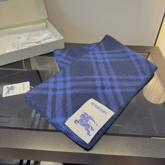 Burberry Scarves Men Womens Fashion Scarf Narrow Check Wool Scarf with Original Box Whatsapp【+1-3239614486】