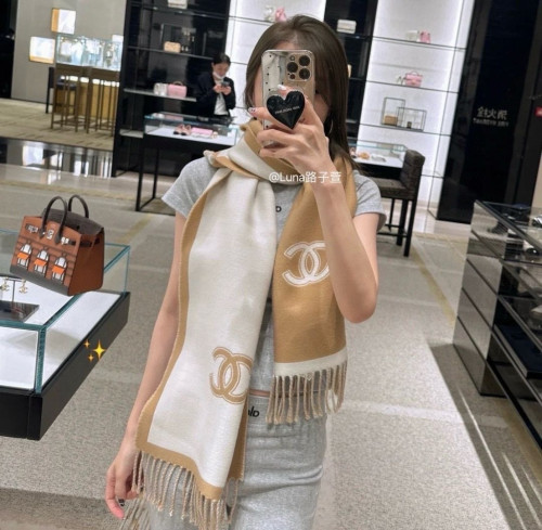 Chanel Scarves Womens Fashion Scarf with Original Box Whatsapp【+1-3239614486】