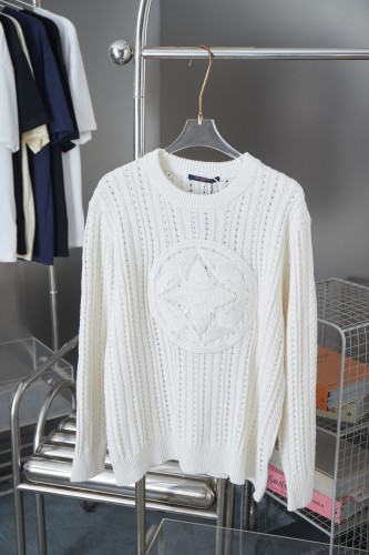 Louis Vuitton Mens Womens Sweaters Knitwear Long-Sleeved Cable-Knit Crewneck Top Quality Luxury Brand  Whatsapp【+1-3239614486】
