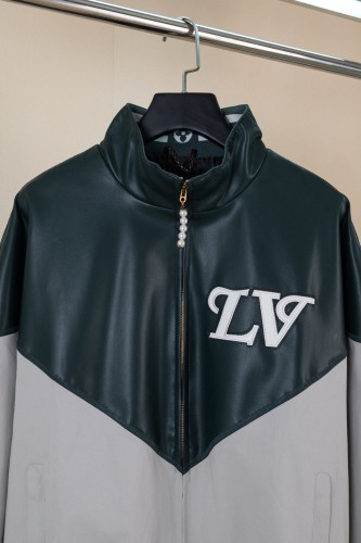 Louis Vuitton Men Jacket Coat Luxury Brand Mens Jackets Graphic Leather Mix Tracktop 1AIJX0 Top Quality Whatsapp【+1-3239614486】