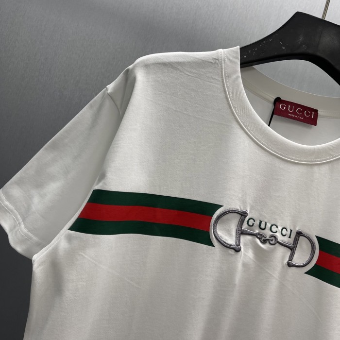 Gucci Luxury Brand Women Mens Short Sleeve T-Shirt Cotton jersey T-shirt with embroidery 855021 XJHOJ 9051 Top Quality Luxury Brand Whatsapp 【+1-3239614486】