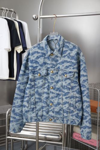 Louis Vuitton Men Jackets Coat Luxury Brand Mens Denim Jacket Top Quality Whatsapp【+1-3239614486】
