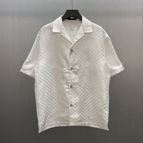 Louis Vuitton Mens Shirts Luxury Brand Mens Graphic Jacquard Short-Sleeved Shirt Top Quality Whatsapp 【+1-3239614486】
