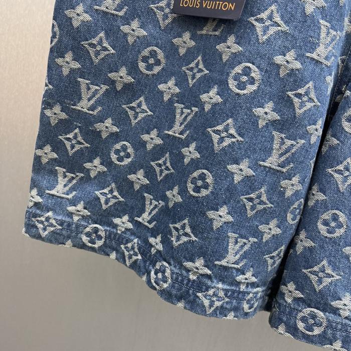 Louis Vuitton Luxury Brand Women Mens Pant Short Monogram Denim Shorts 1AJBJN Whatsapp 【+1-3239614486】