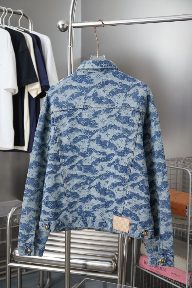 Louis Vuitton Men Jackets Coat Luxury Brand Mens Denim Jacket Top Quality Whatsapp【+1-3239614486】