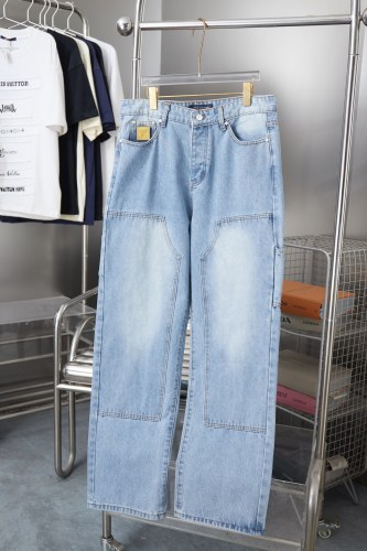 Louis Vuitton Luxury Brand Men Pant Jeans Damier Denim Carpenter Pants 1AJBKK Whatsapp 【+1-3239614486】