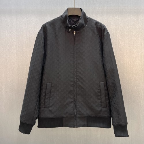 Gucci Mens Coat Luxury Brand Mens Jackets GG ripstop zip jacket ‎853976 ZAUCS 4440 Top Quality Whatsapp【+1-3239614486】