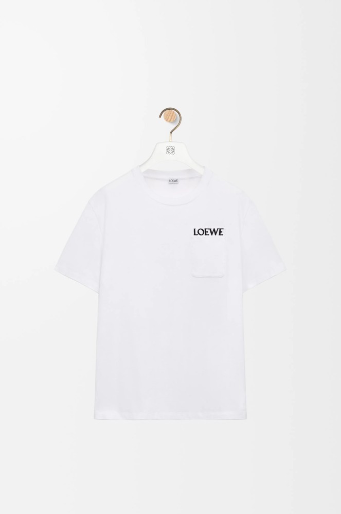 Loewe Luxury Brand Men Womens Short Sleeve T-Shirt Relaxed fit T-shirt in cotton Whatsapp 【+1-3239614486】