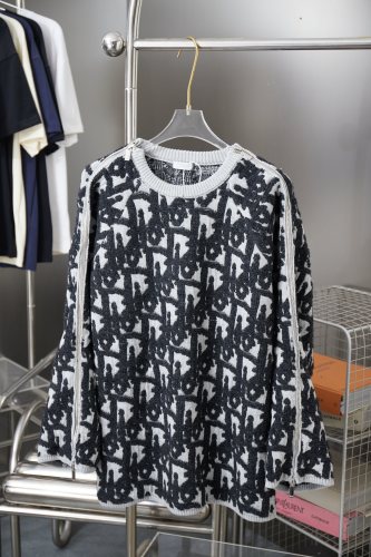 Dior Men Womens Zip Sweater Knitwear Luxury Brand Mens Knit Top Quality Whatsapp【+1-3239614486】