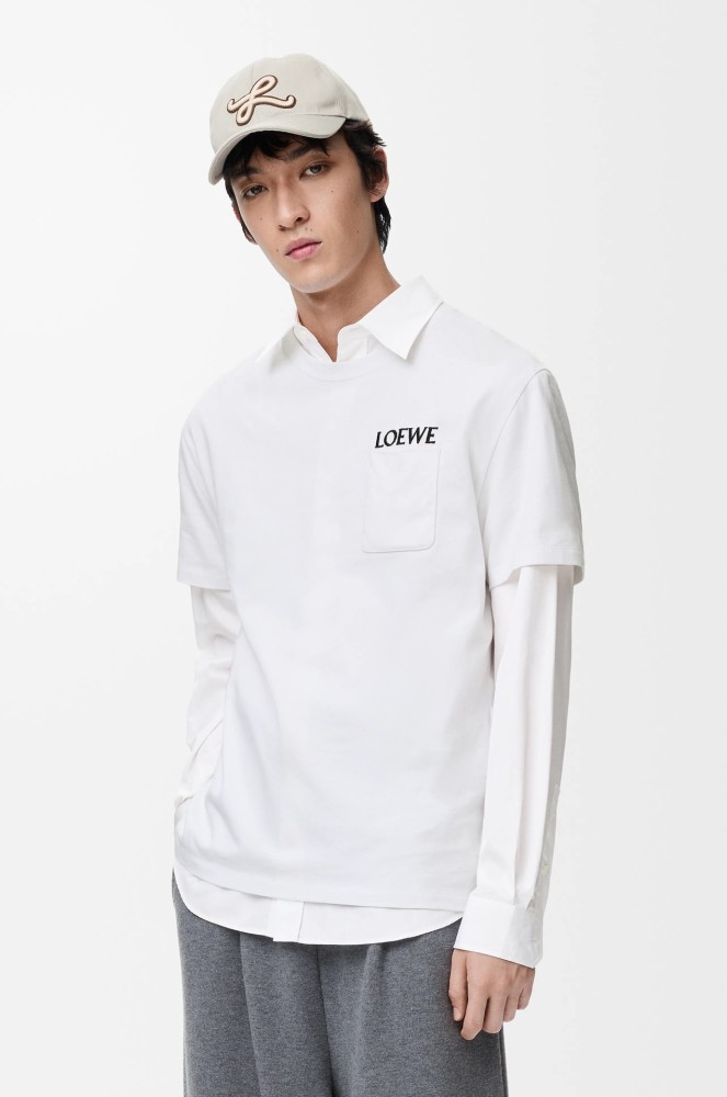 Loewe Luxury Brand Men Womens Short Sleeve T-Shirt Relaxed fit T-shirt in cotton Whatsapp 【+1-3239614486】
