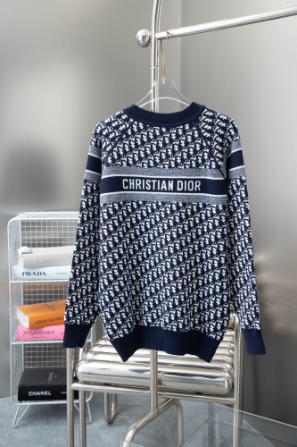 Dior Men Womens Sweater Luxury Brand Mens Knitwear Reversible Sweater Top Quality Whatsapp【+1-3239614486】