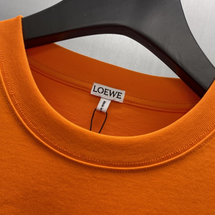 Loewe Luxury Brand Men Womens Short Sleeve T-Shirt Relaxed fit T-shirt in cotton Whatsapp 【+1-3239614486】