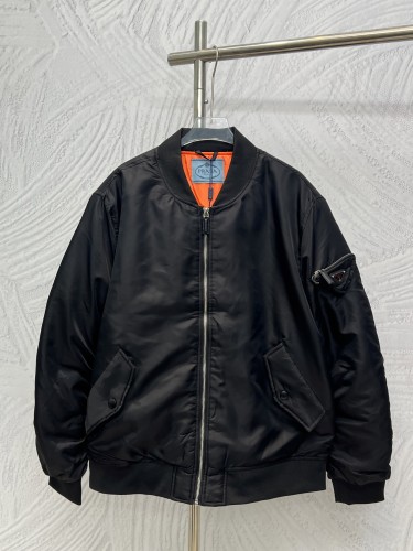 Prada Men Womens Coat Jacket Men Coats Re-Nylon bomber jacket SGB903_1WQ8_F0002_S_222 Luxury Brand Whatsapp【+1-3239614486】