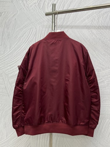 Prada Men Womens Coat Jacket Men Coats Re-Nylon bomber jacket Luxury Brand Whatsapp【+1-3239614486】