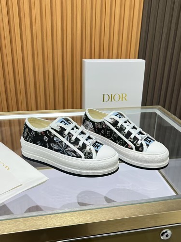 Dior Womens Shoes Sneakers Luxury Brand Walk'n'Dior Platform Sneaker with Original Box WhatsApp 【+1-3239614486】