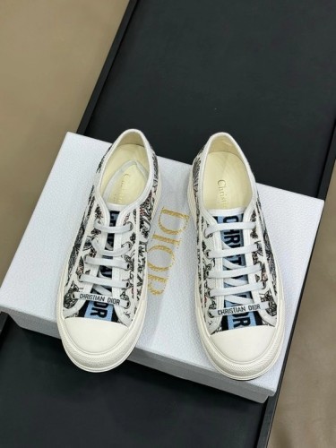 Dior Womens Shoes Sneakers Luxury Brand Walk'n'Dior Platform Sneaker with Original Box WhatsApp 【+1-3239614486】