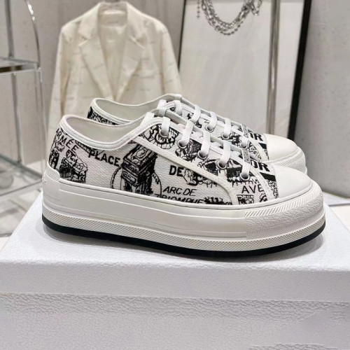Dior Womens Shoes Sneakers Luxury Brand Walk'n'Dior Platform Sneaker with Original Box WhatsApp 【+1-3239614486】