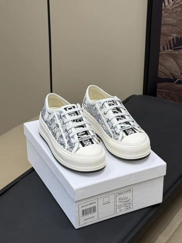 Dior Womens Shoes Sneakers Luxury Brand Walk'n'Dior Platform Sneaker with Original Box WhatsApp 【+1-3239614486】