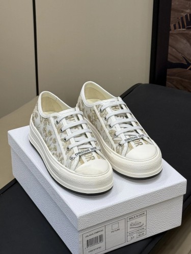 Dior Womens Shoes Sneakers Luxury Brand Walk'n'Dior Platform Sneaker with Original Box WhatsApp 【+1-3239614486】